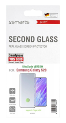 Second Glass UltraSonix mit Colour Frame für Samsung Galaxy S20 / S20 5G schwarz Schwarz Frontansicht 1