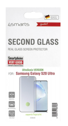 Second Glass UltraSonix mit Colour Frame für Samsung Galaxy S20 Ultra 5G schwarz Schwarz Frontansicht 1