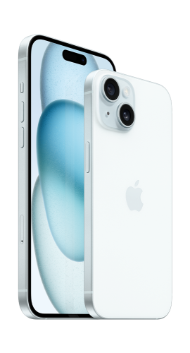 iPhone 15 Plus Blau Frontansicht 1