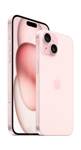 iPhone 15 Plus Rosé Frontansicht 1