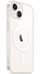 MagSafe Handy-Cover für Apple iPhone 14 Transparent Frontansicht 1