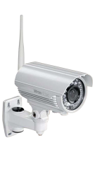 B-Focus LTE / Full HD Outdoor Camera Weiß Frontansicht 1