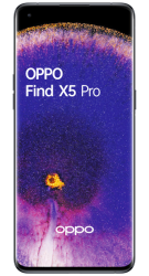 Find X5 Pro 5G Schwarz Frontansicht 1