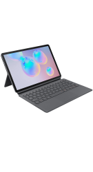 Book Cover Keyboard für Galaxy Tab S6 Grau Frontansicht 1