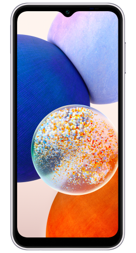 Galaxy A14 Silver Frontansicht 1