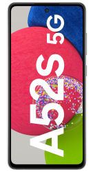 Galaxy A52s 5G Awesome Black Frontansicht 1