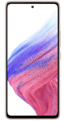Galaxy A53 Awesome Peach Frontansicht 1