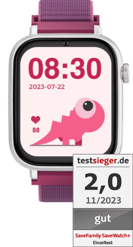 SaveWatch+ Himbeer Frontansicht 1