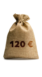 120 € Cashback  Frontansicht 1