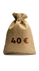 40 € Cashback  Frontansicht 1