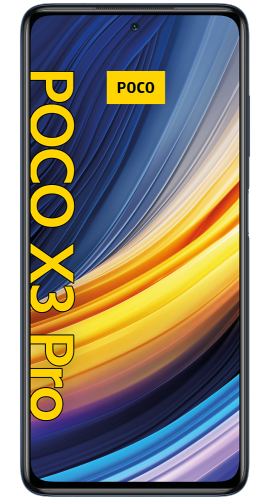 Poco X3 Pro Phantom black Frontansicht 1