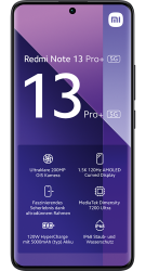 Redmi Note 13 Pro+ Midnight Black Frontansicht 1